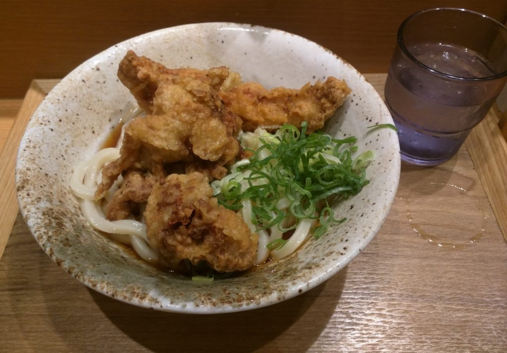 とり天ぶっかりうどん