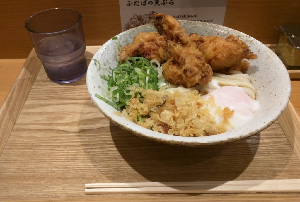 とり天ぶっかけうどん(冷)